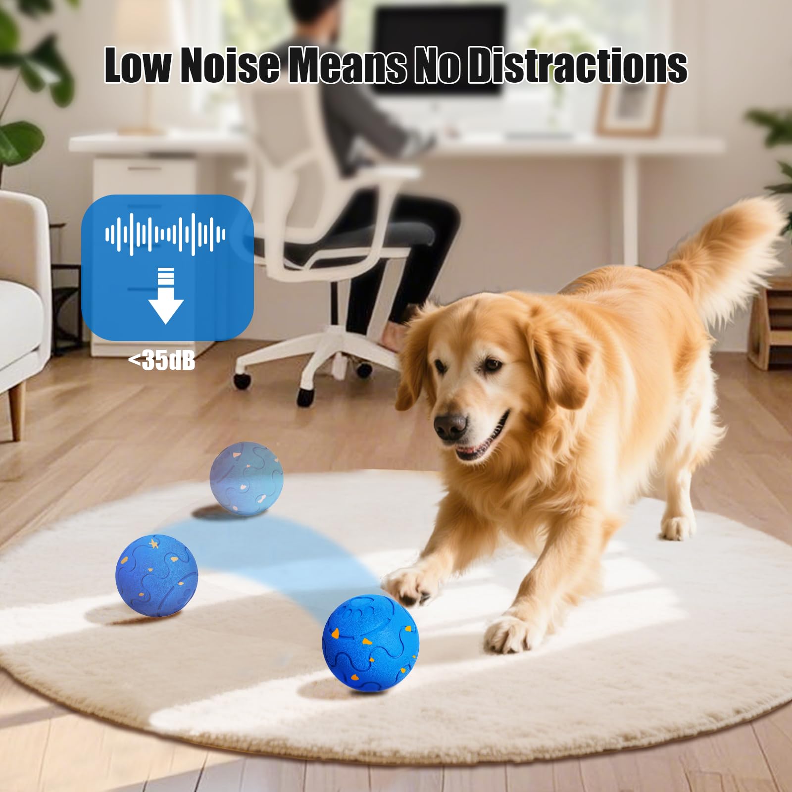 Smart Automatic Moving Bouncing Dog Ball Toy
