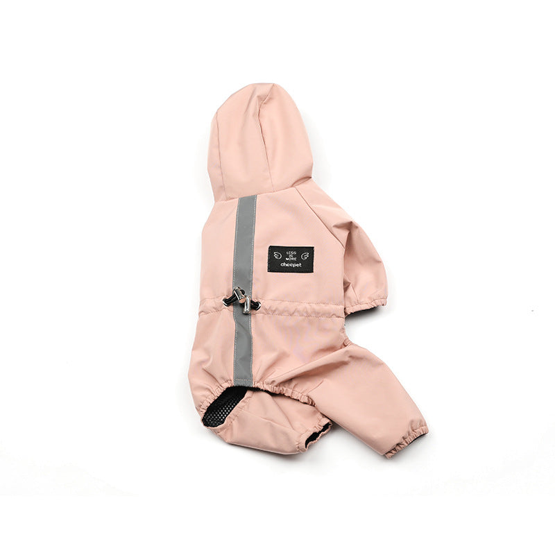 Waterproof Hooded Raincoat For Dogs