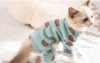 Anti-Shedding Four-Legged Cat Clothing