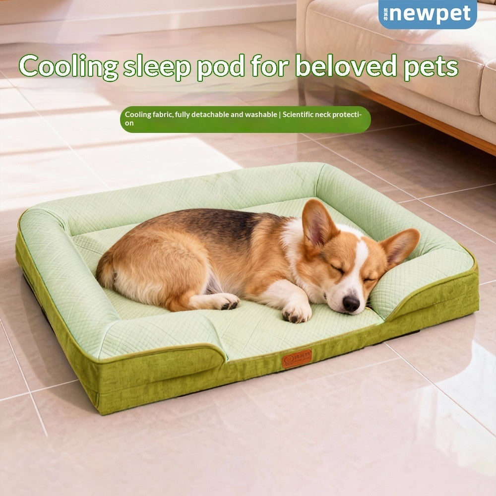 Summer Cooling Washable Pet Sofa Bed