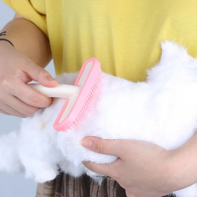 Silicone Small Pet Grooming Comb Fur Brush