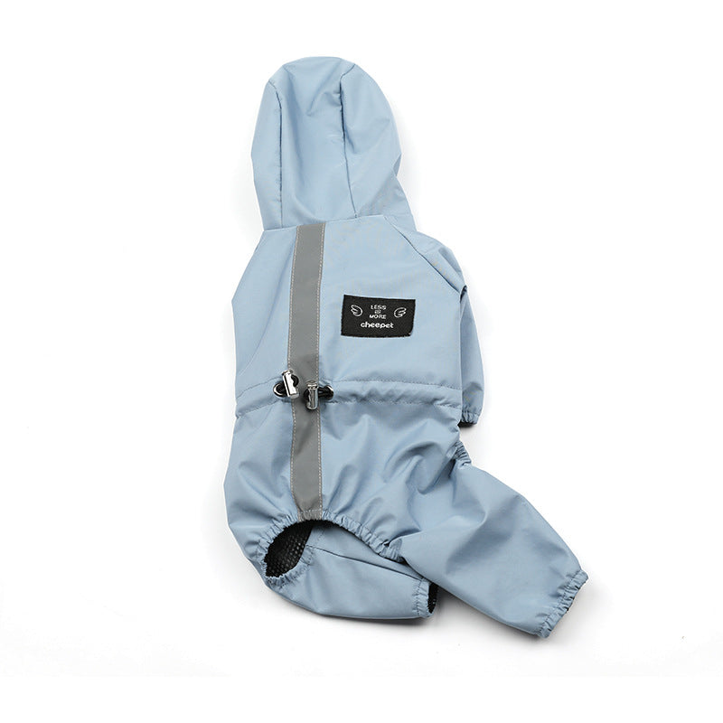Waterproof Hooded Raincoat For Dogs