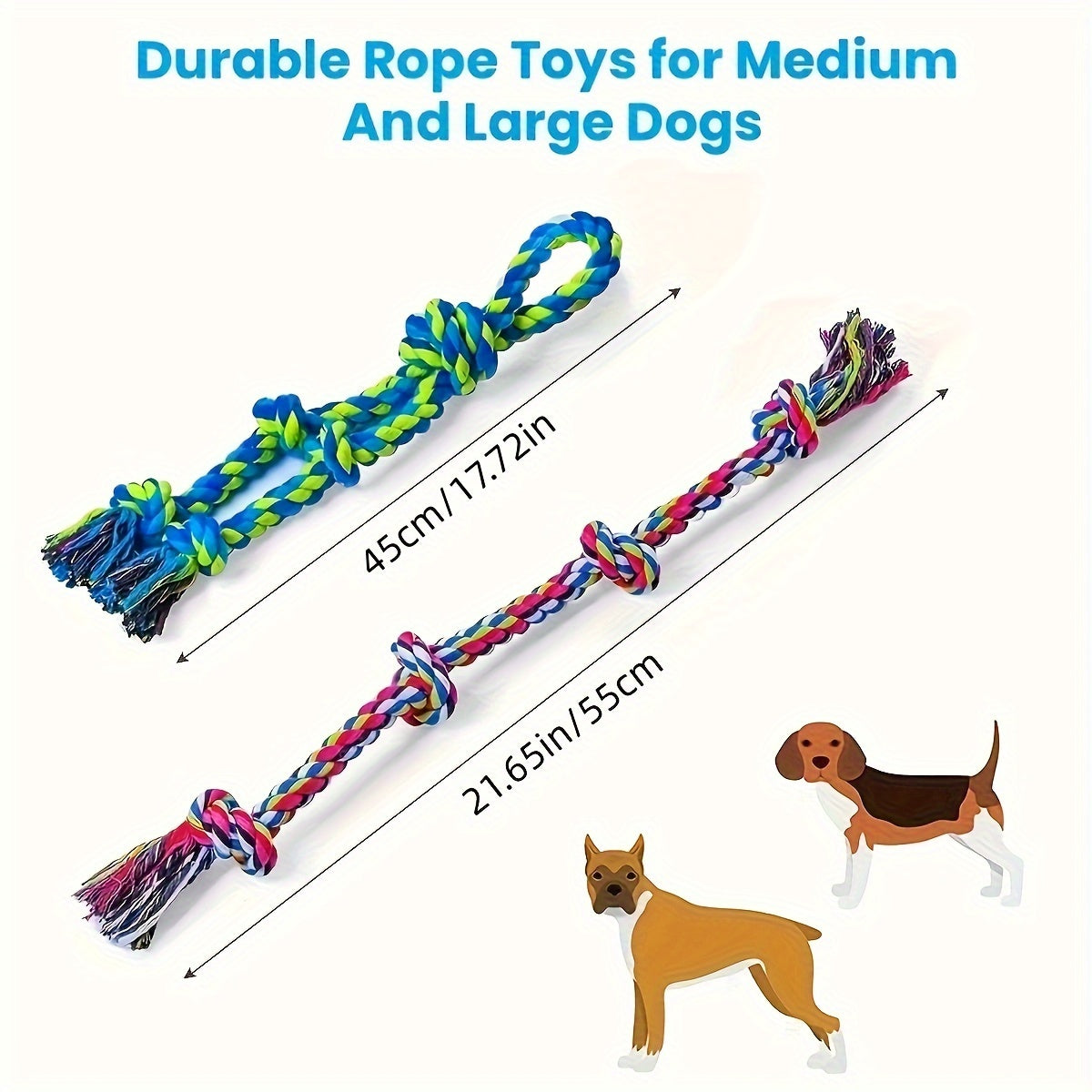 Tough Dog Rope Tug Toy Aggressive Chewers