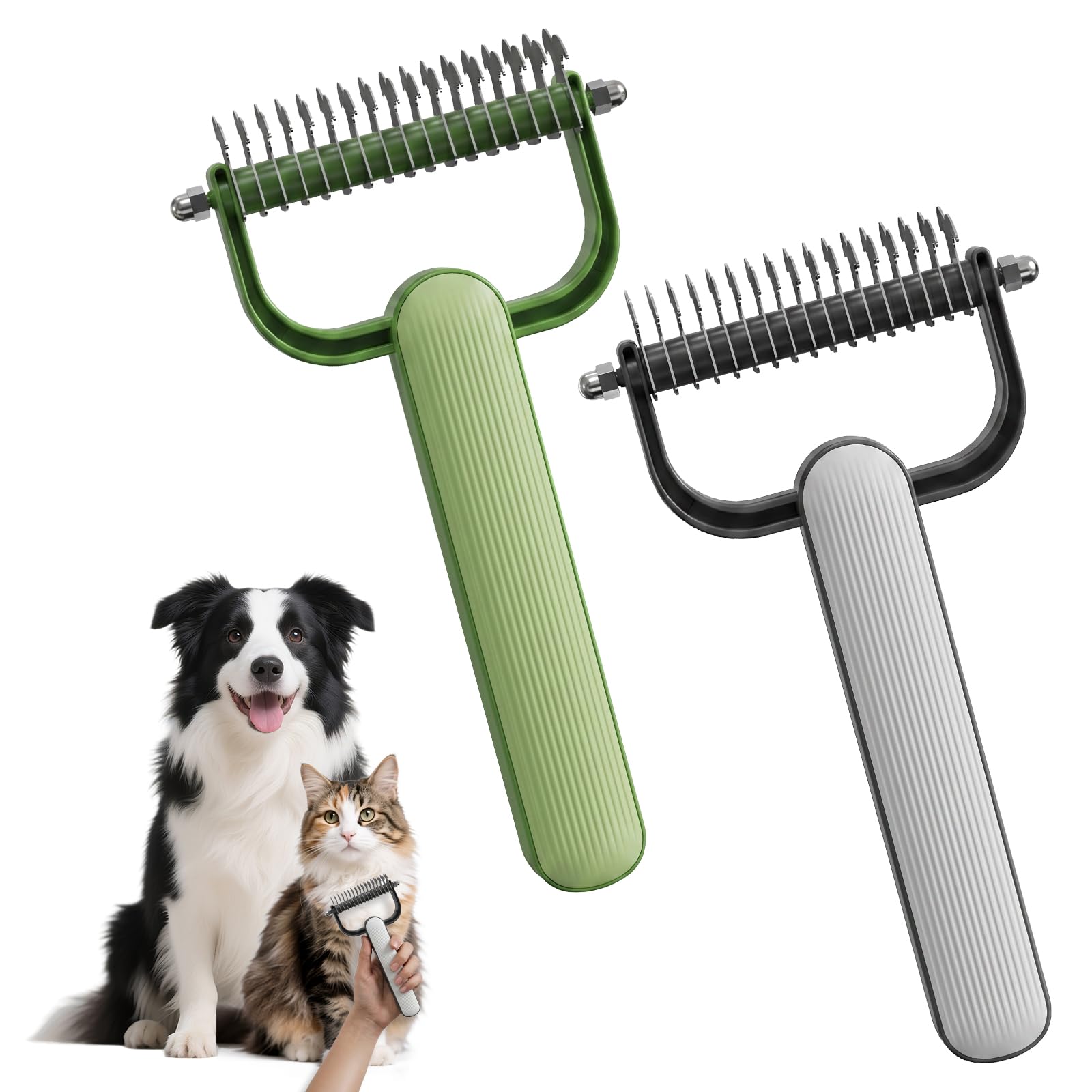 Double-Sided Dematting Comb For Dogs Cats