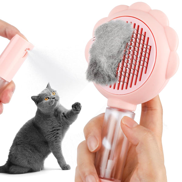 Self-Cleaning Spray Slicker Brush For Cats
