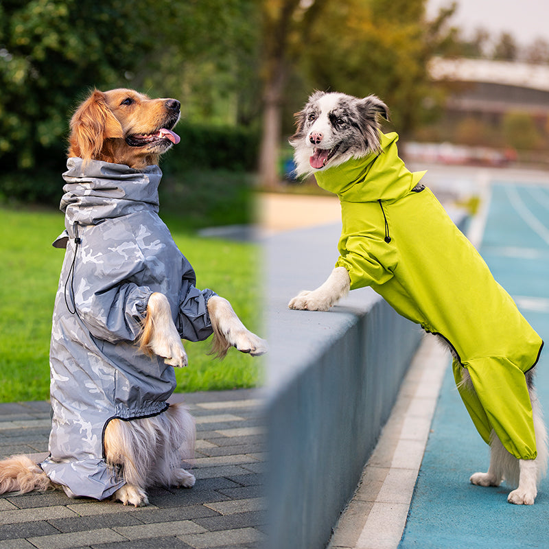 Waterproof Reflective Raincoat For Large Dogs