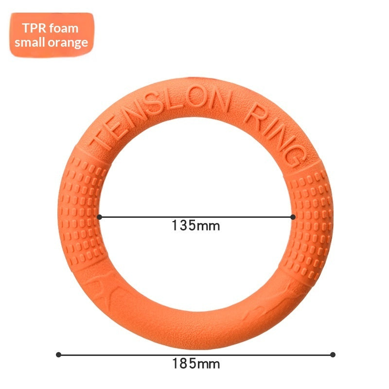 Nip-resistant Soft Pull-ring Flying Disc Dog Training Pet Toy