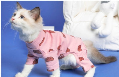 Anti-Shedding Four-Legged Cat Clothing
