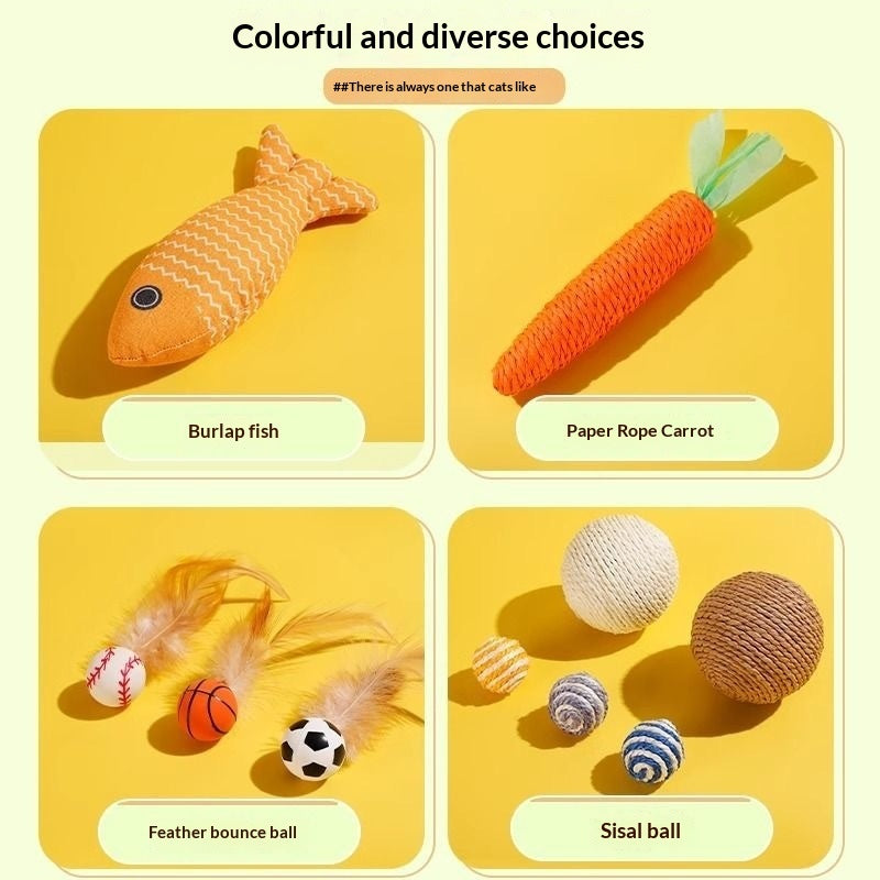 Pet Supplies Cat Toy Gift Set Interactive