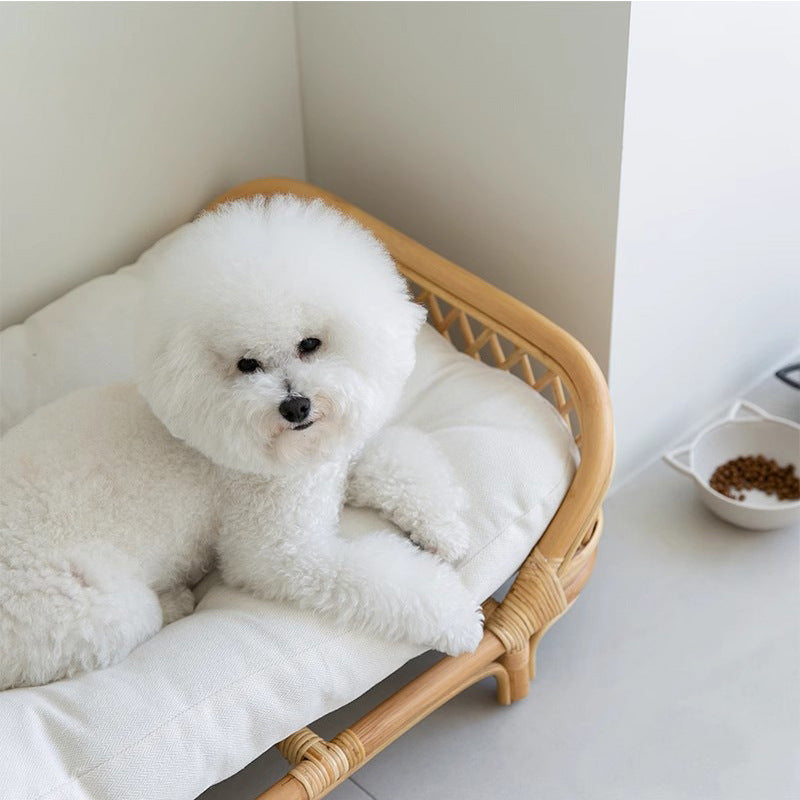 Rattan Dog Bed For Small Medium Dogs