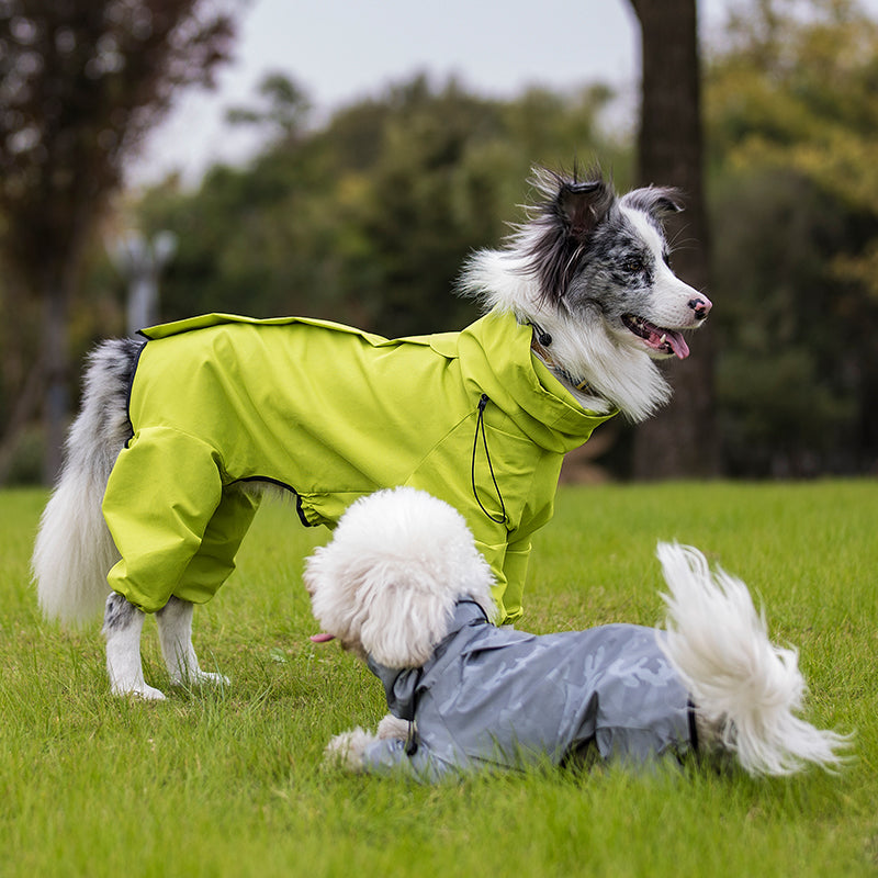 Waterproof Reflective Raincoat For Large Dogs