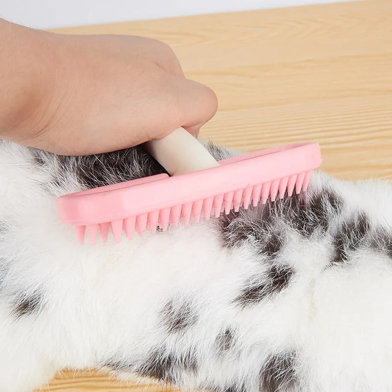 Silicone Small Pet Grooming Comb Fur Brush