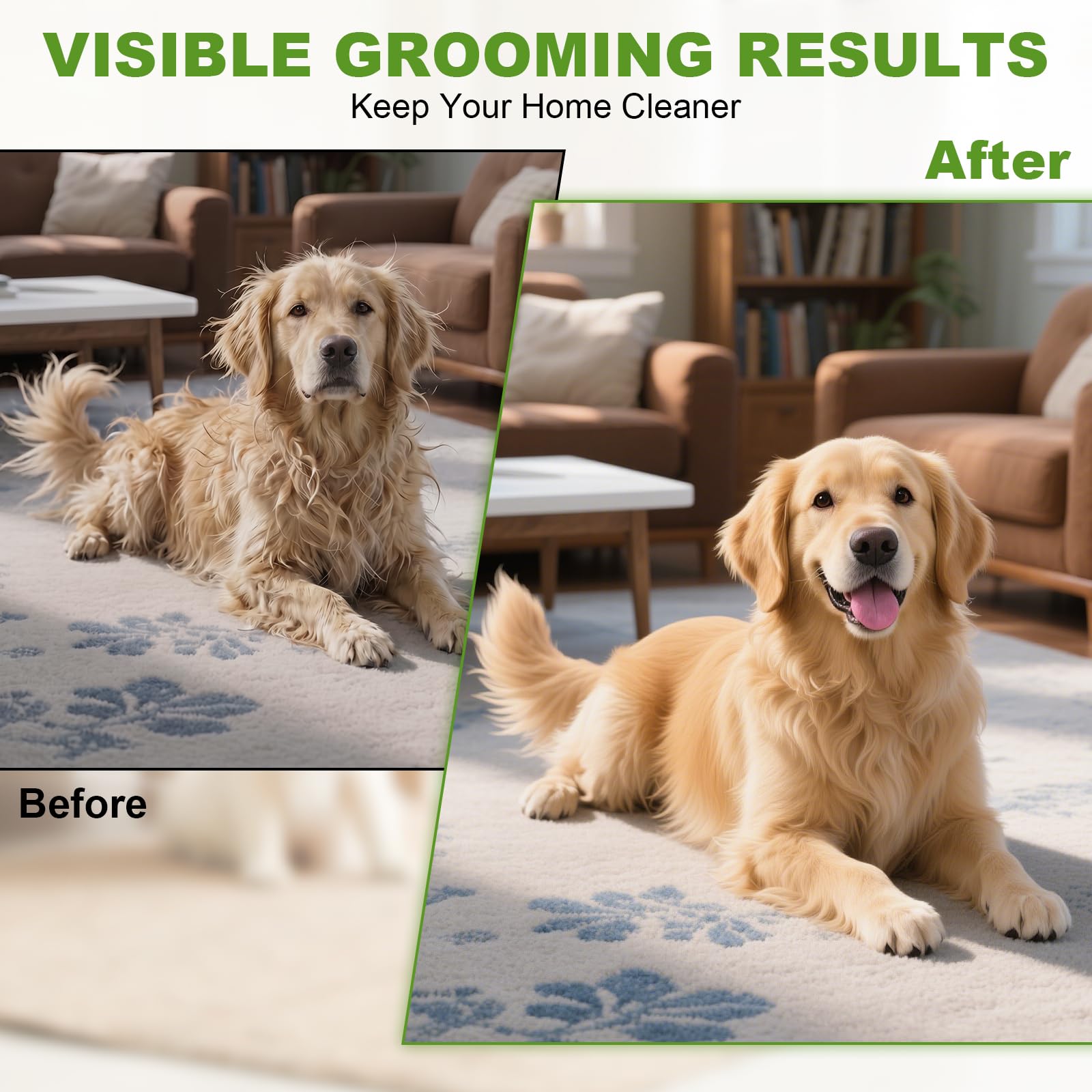 Double-Sided Dematting Comb For Dogs Cats
