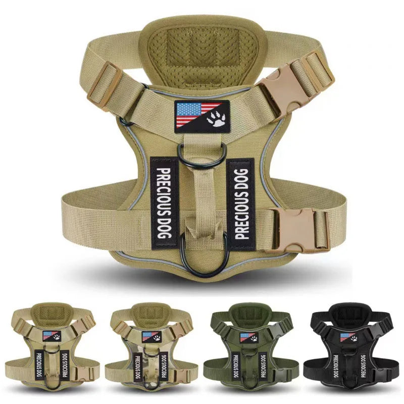 Tactical Reflective Anti-Pull Dog Harness