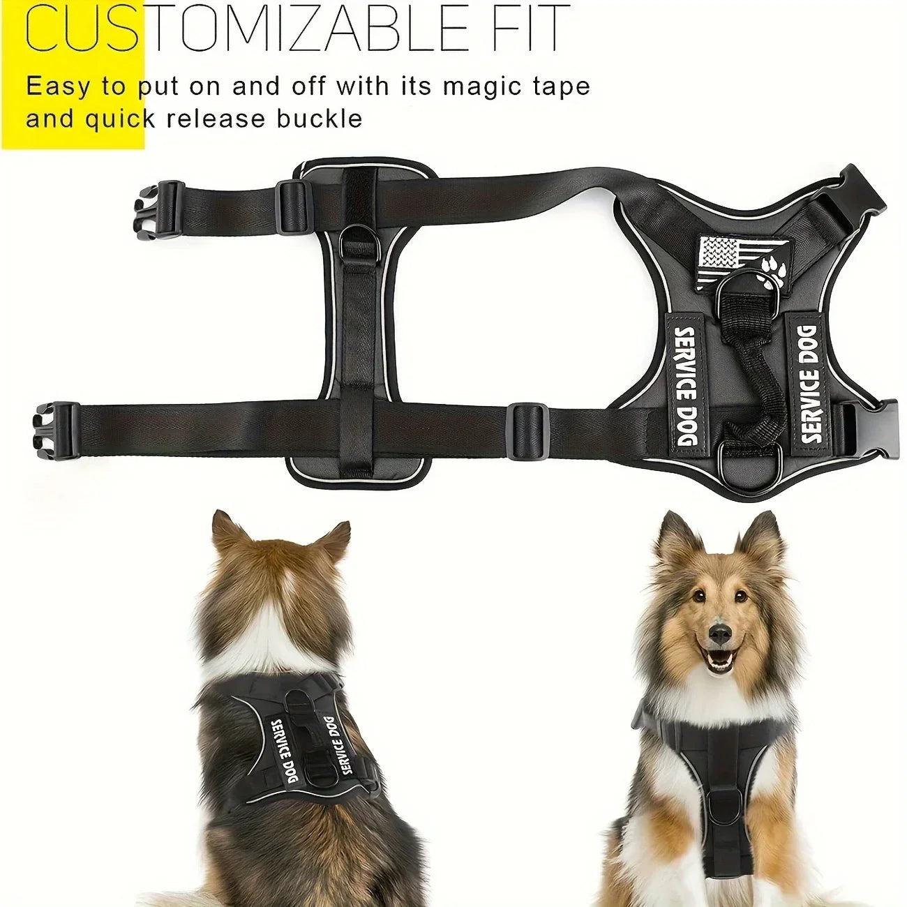 Tactical Reflective Anti-Pull Dog Harness