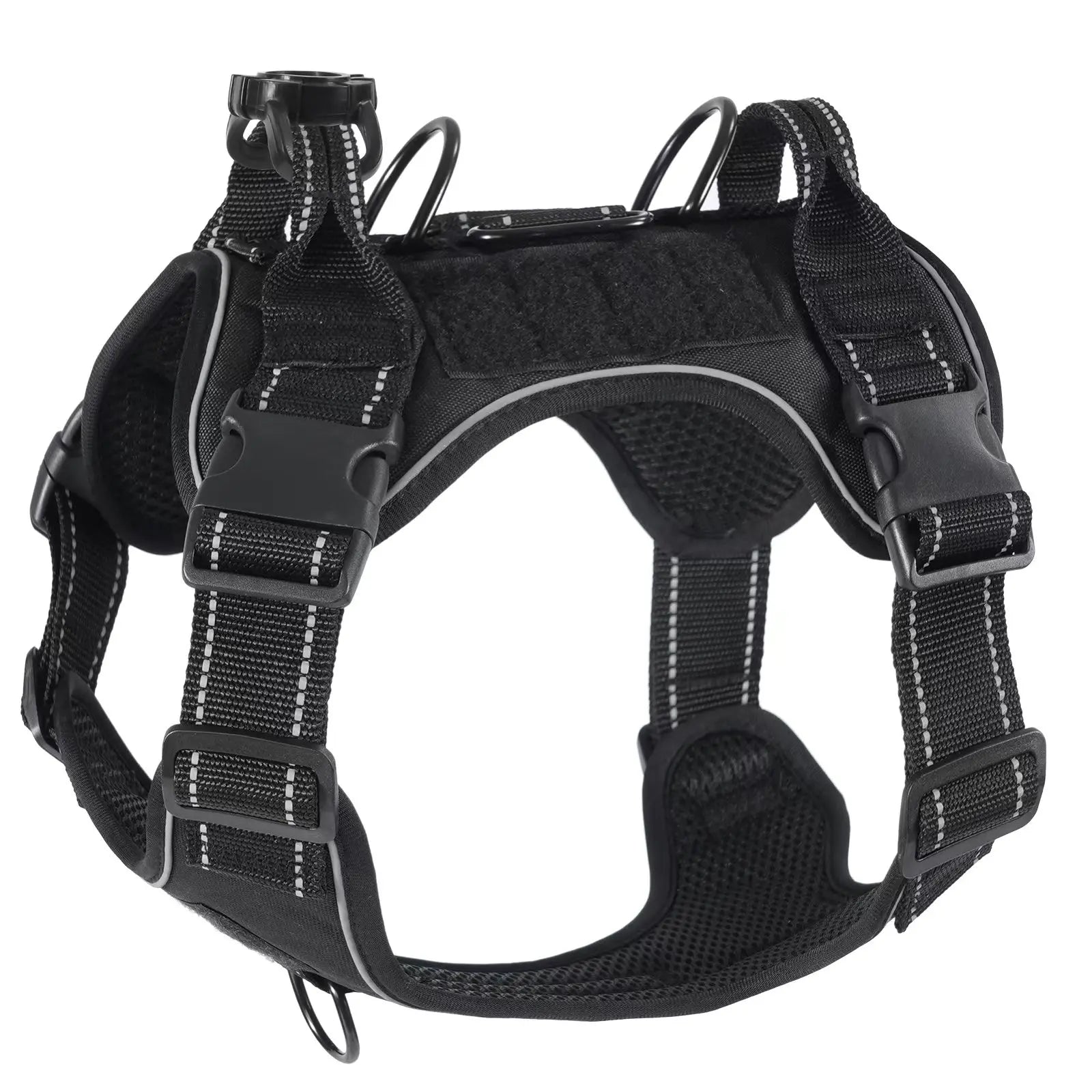 No-Pull Adjustable Dog Harness With Locator Cover