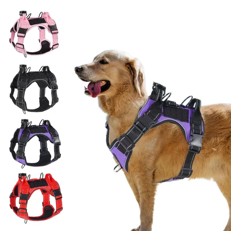 No-Pull Adjustable Dog Harness With Locator Cover