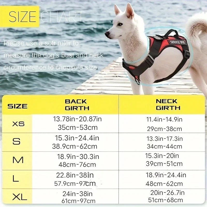 Tactical Reflective Anti-Pull Dog Harness
