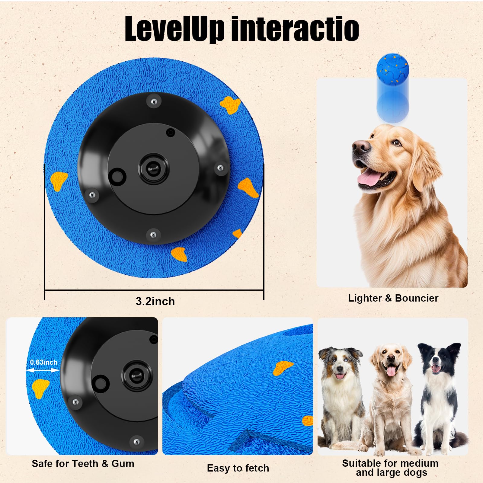 Smart Automatic Moving Bouncing Dog Ball Toy