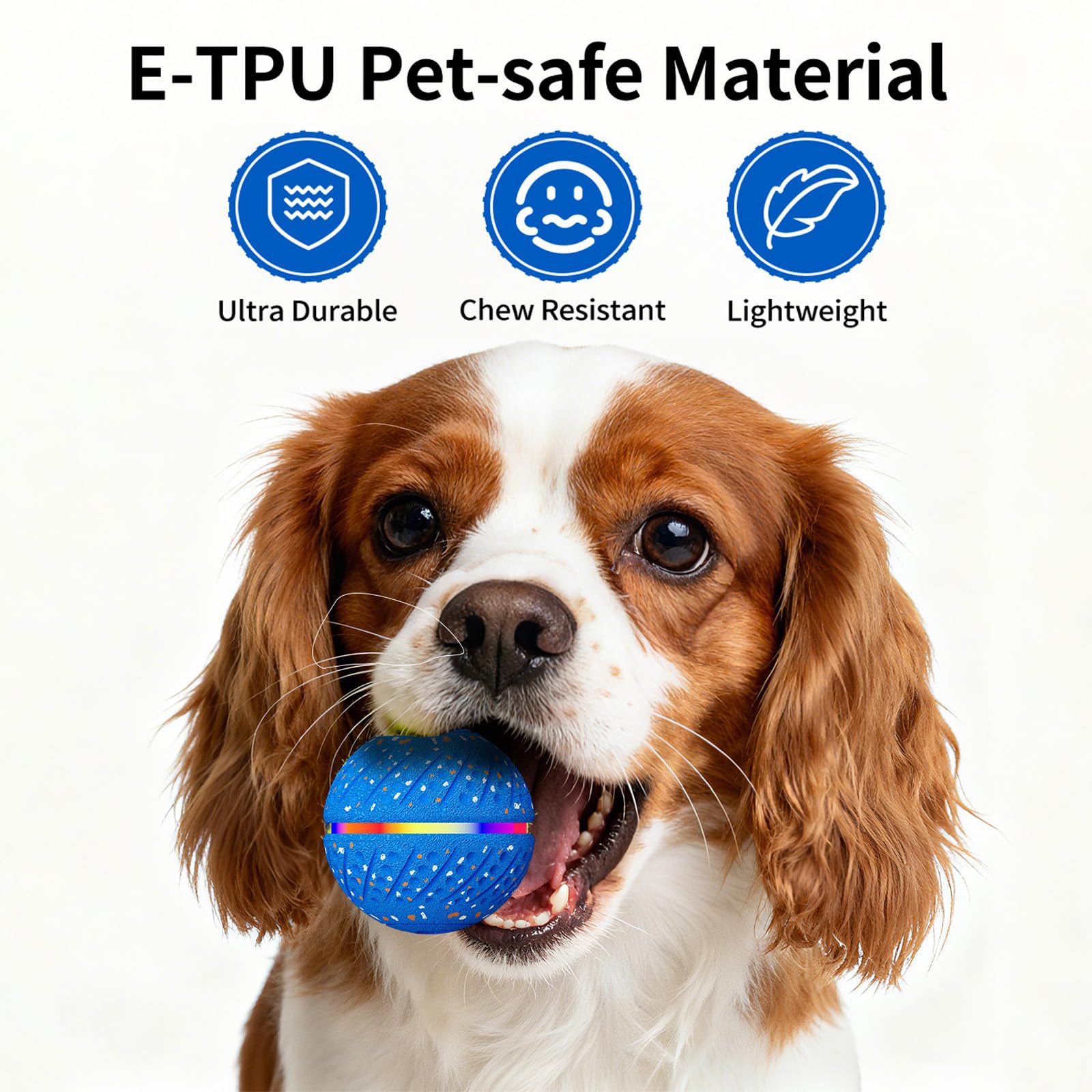 Tough Smart Moving Bouncing Dog Ball Interactive
