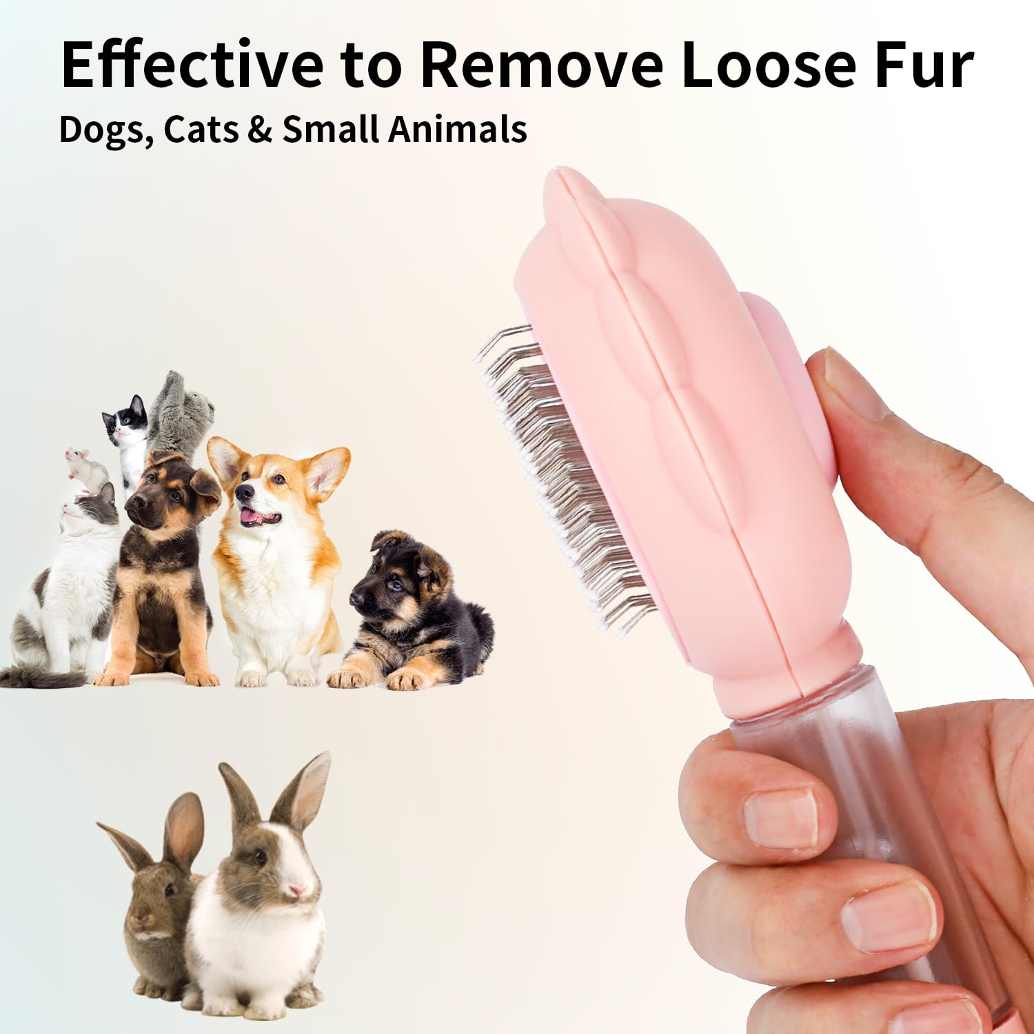 Self-Cleaning Spray Slicker Brush For Cats