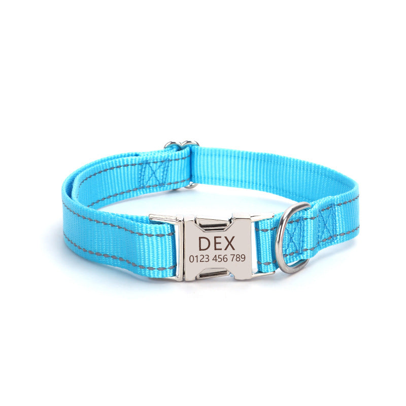Nylon Reflective String Dog Collar