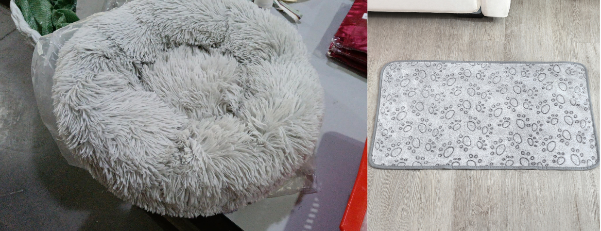 Round Plush Pet Bed For Small Dogs