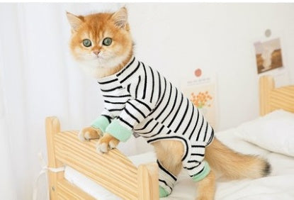 Anti-Shedding Four-Legged Cat Clothing