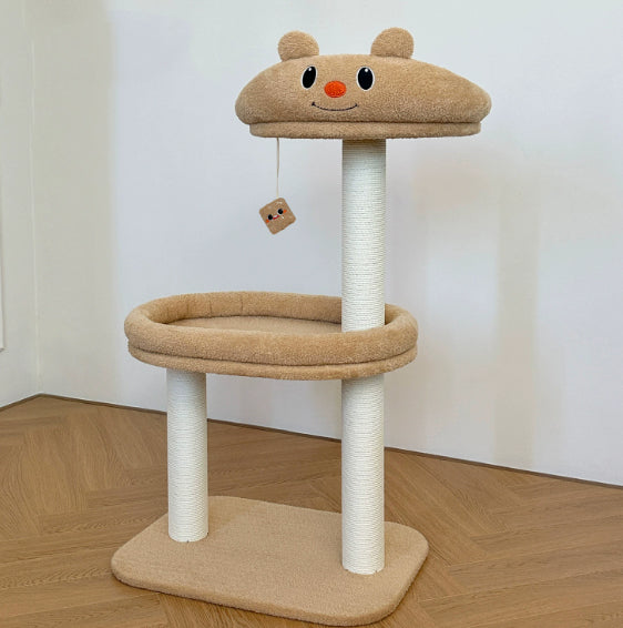 Panda Cat Climbing Frame With Scratching Post