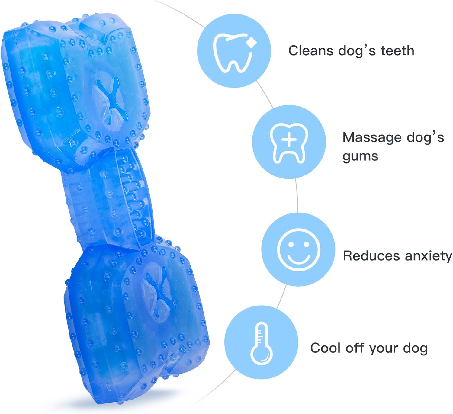 Cooling Dog Teether Chew Toy Treat Dispensing