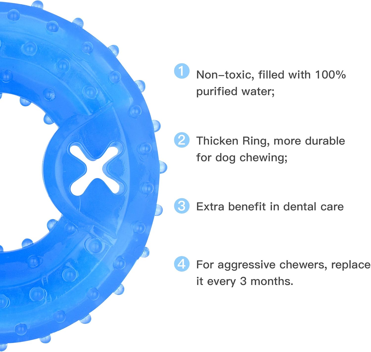 Cooling Dog Teether Chew Toy Treat Dispensing