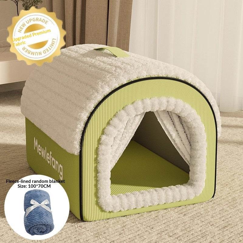 Thickened Enclosed Cat Bed For All Seasons