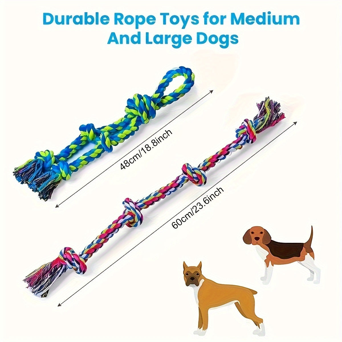 Tough Dog Rope Tug Toy Aggressive Chewers