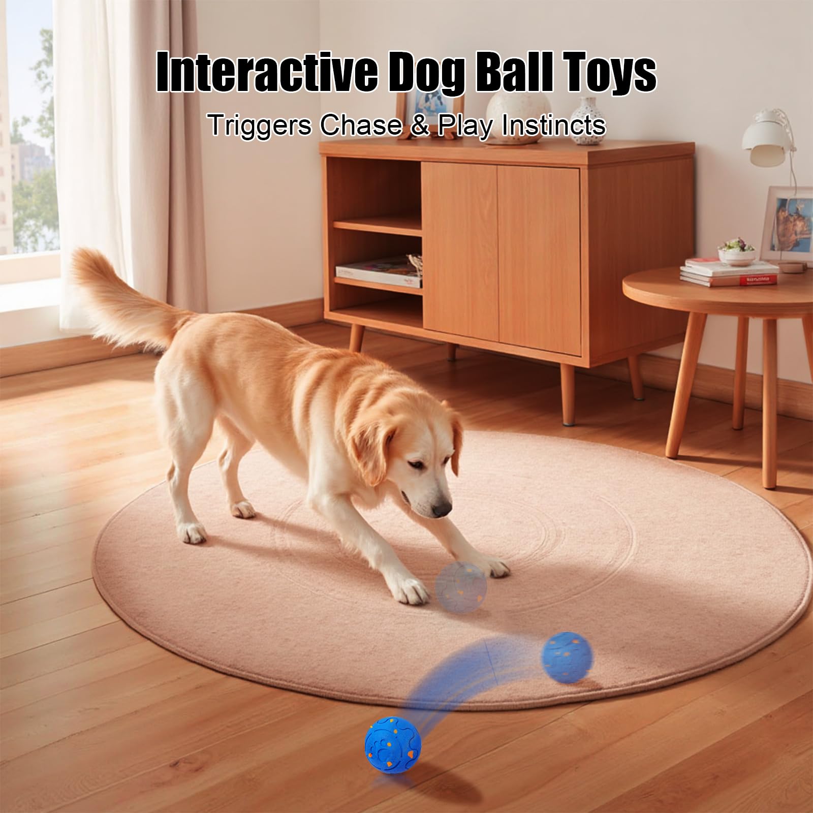 Smart Automatic Moving Bouncing Dog Ball Toy