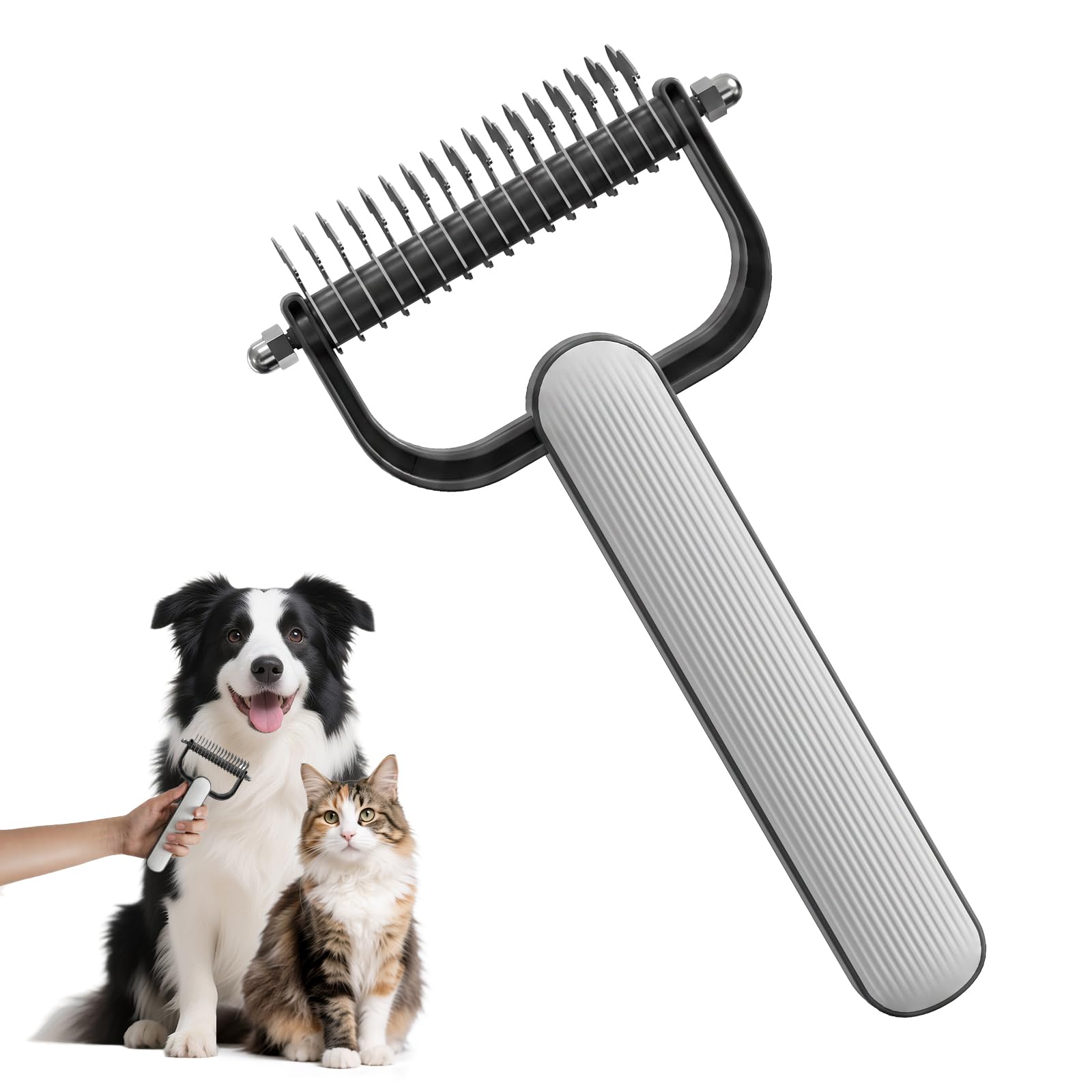 Double-Sided Dematting Comb For Dogs Cats