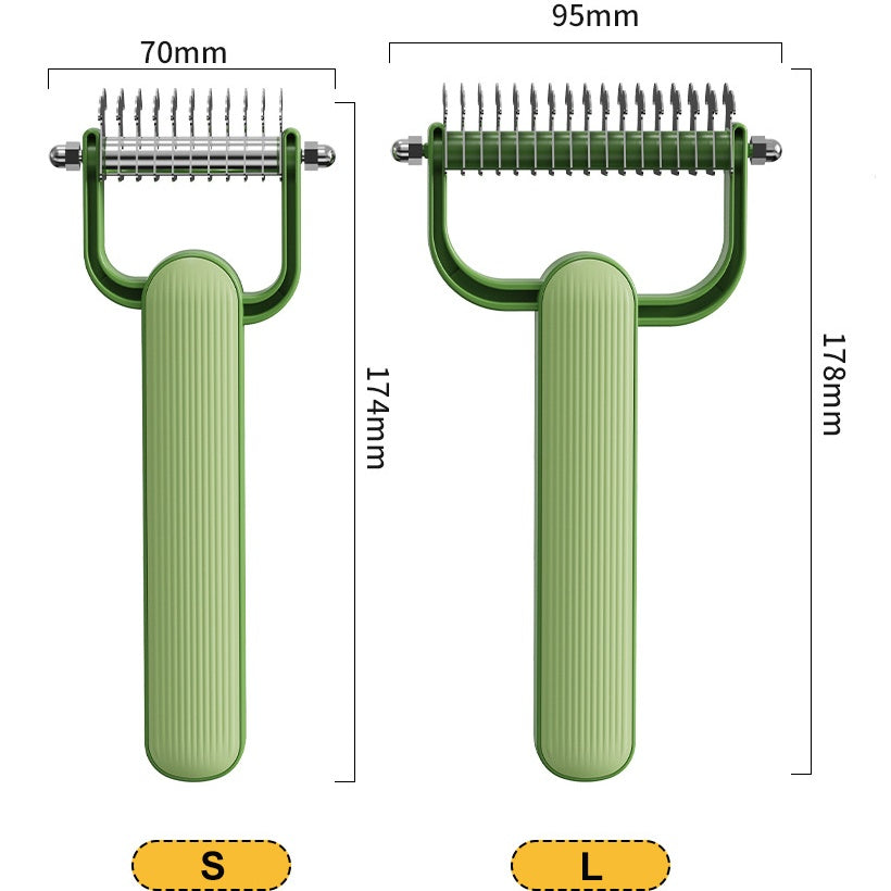 Double-Sided Dematting Comb For Dogs Cats