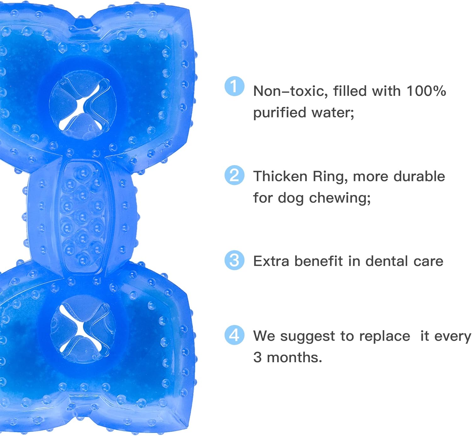 Cooling Dog Teether Chew Toy Treat Dispensing