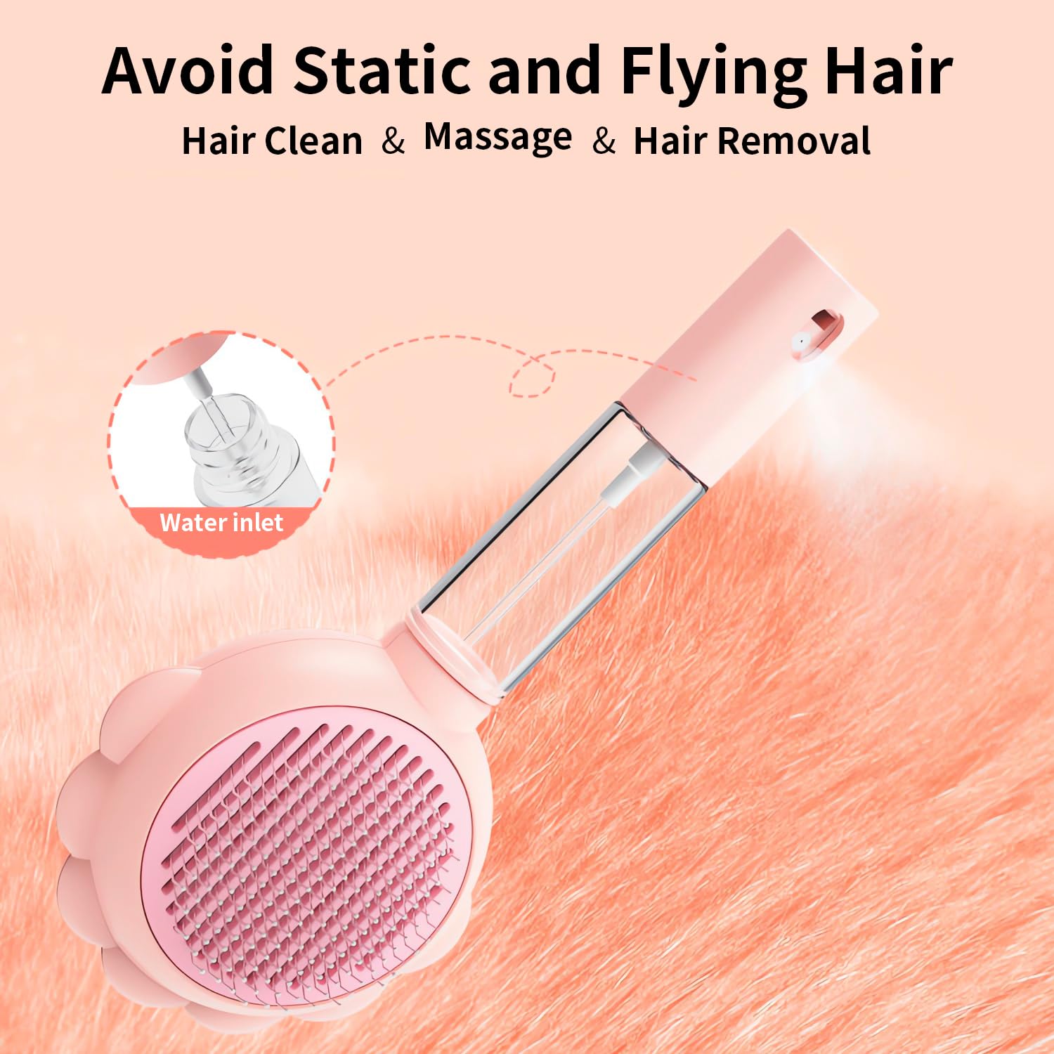 Self-Cleaning Spray Slicker Brush For Cats