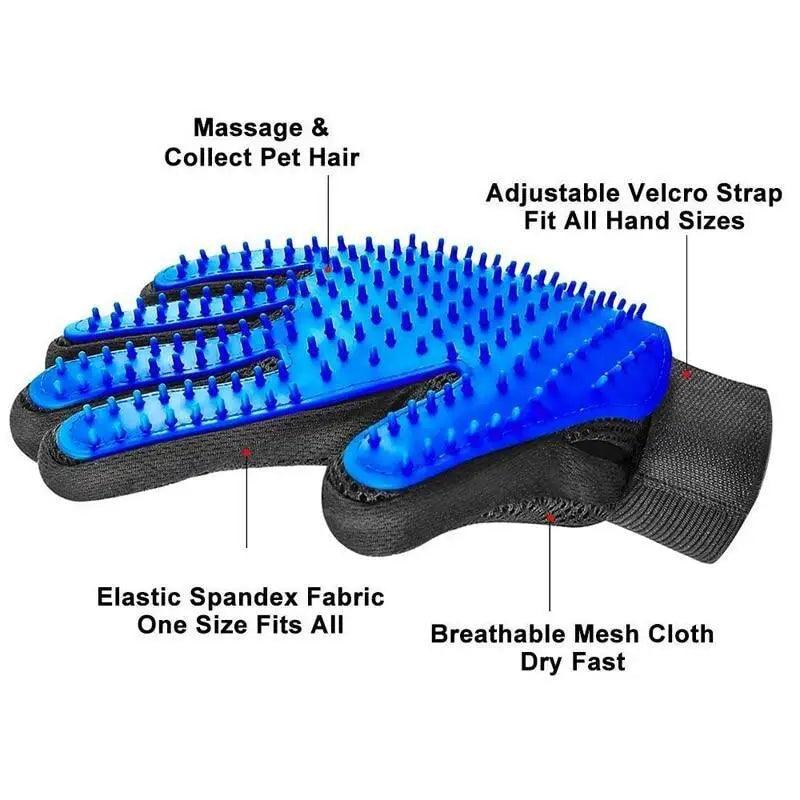 Gentle Pet Grooming Hair Remover Gloves