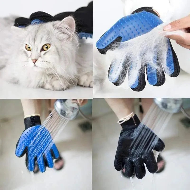 Gentle Pet Grooming Hair Remover Gloves