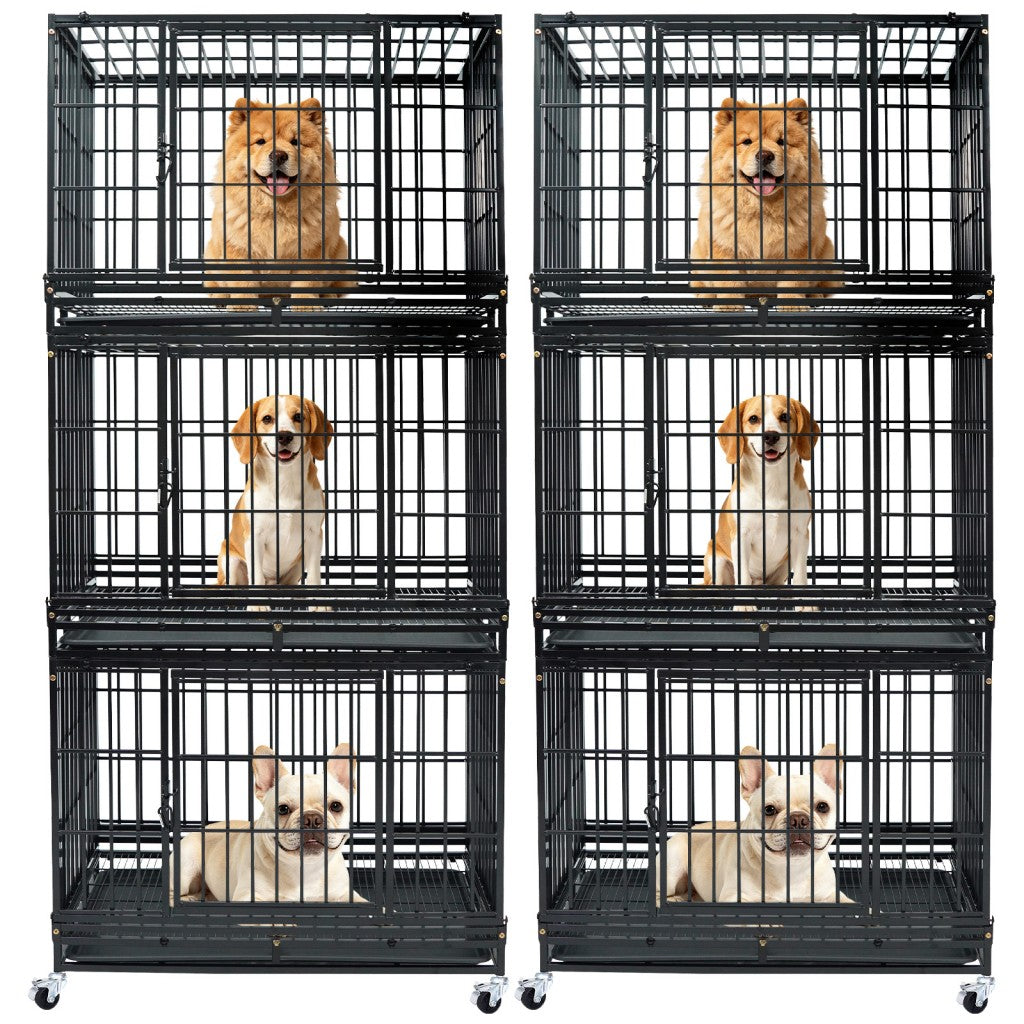 37" Stackable Heavy Duty Dog Kennel 371D08