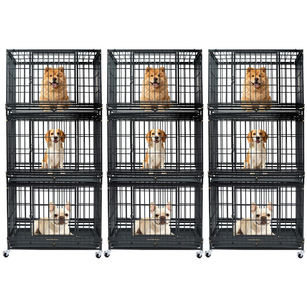 37" Stackable Heavy Duty Dog Kennel 371D08